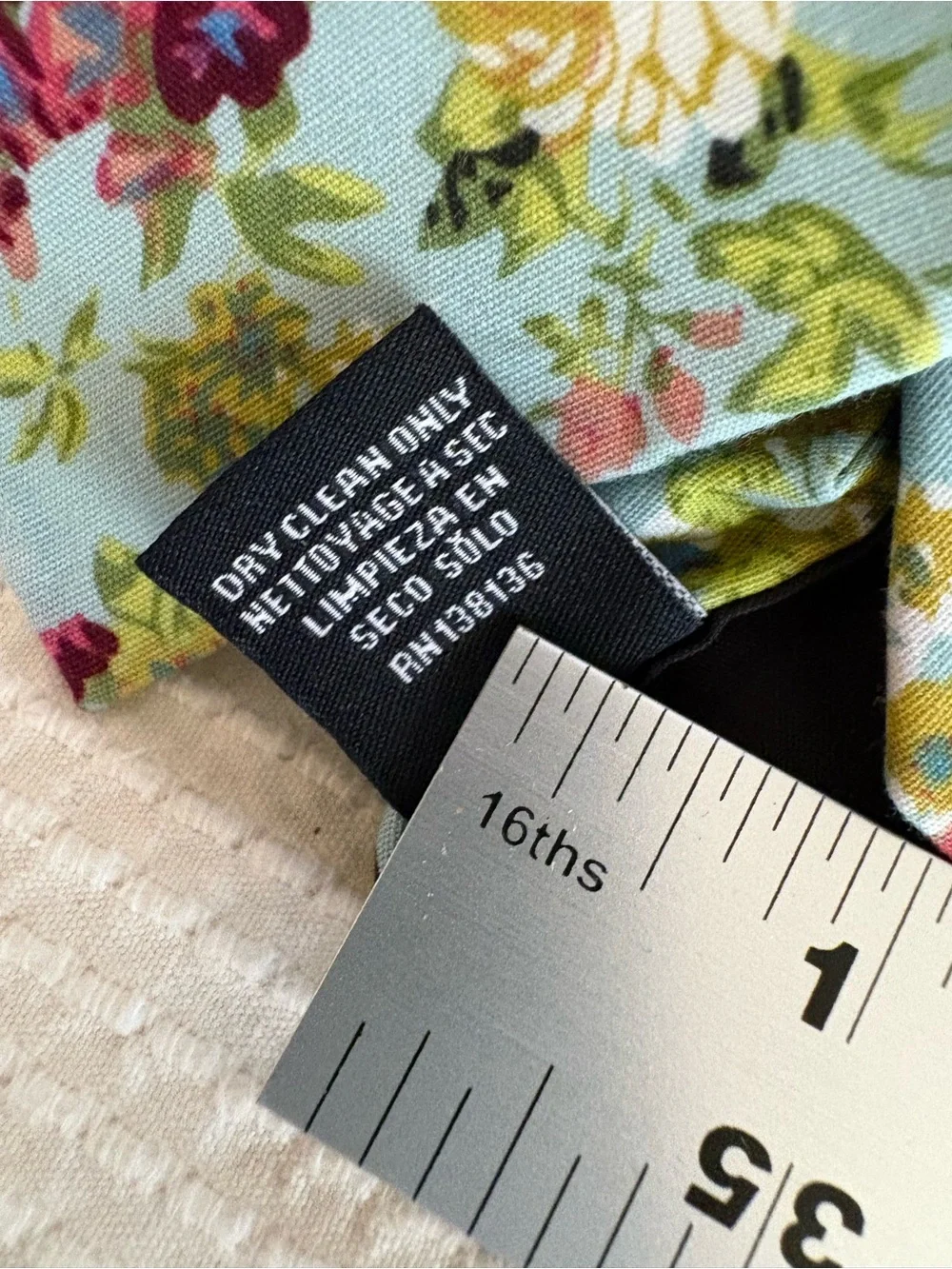 Perry Ellis Portfolio Light Blue Floral Mens Tie with Yellow & Pink Accents